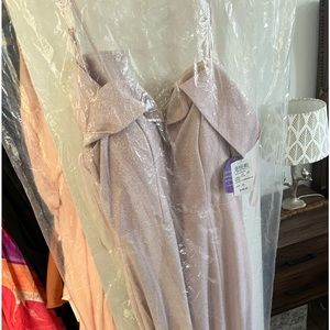 Sparkly maxi off shoulder dress